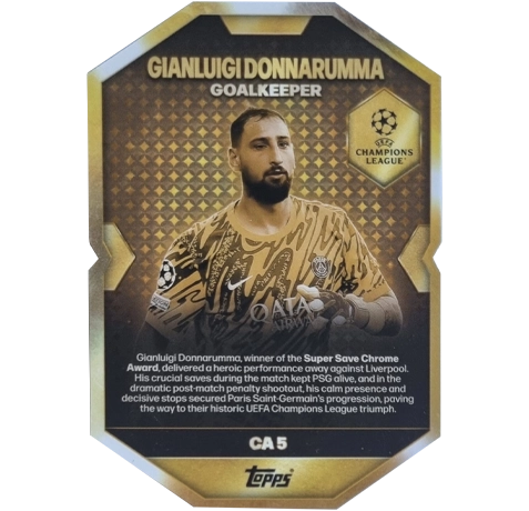 Topps Match Attax Champions League 2025/26 Chrome Award Winner CA5 Gianluigi Donnarumma – Super Save