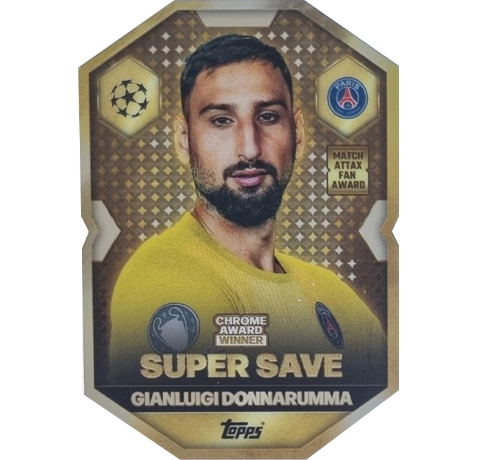 Topps Match Attax Champions League 2025/26 Chrome Award Winner CA5 Gianluigi Donnarumma – Super Save
