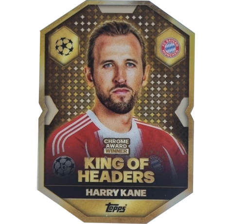 Topps Match Attax Champions League 2025/26 Chrome Award Winner CA7 Harry Kane – King of Headers