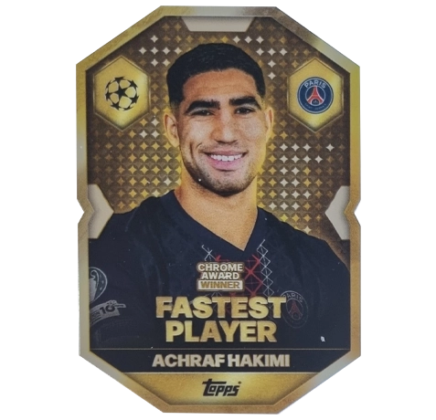 Topps Match Attax Champions League 2025/26 Chrome Award Winner CA8 Achraf Hakimi – Fastest Player