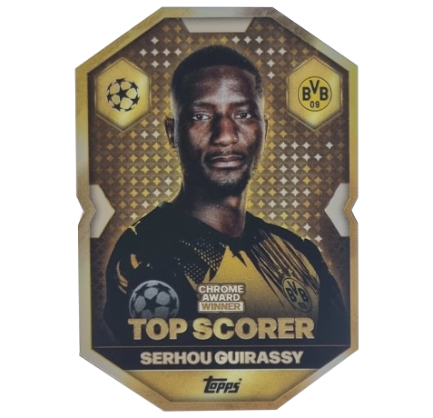 Topps Match Attax Champions League 2025/26 Chrome Award Winner CA9 Serhou Guirassy – Top Scorer