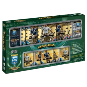 Panini FIFA 365 2026 Adrenalyn XL Excellence Box | Aura & Numbers Packs + 10 Excellence Cards