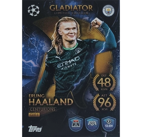 Topps Match Attax Champions League 2025/26 Gladiator Limited Edition GLE 1 ERLING HAALAND