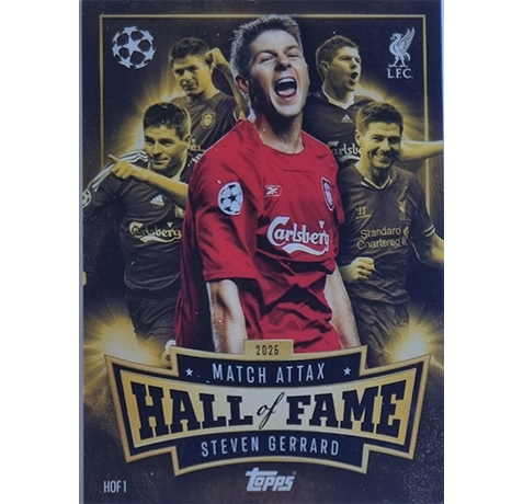 Topps Match Attax Champions League 2025/26 Hall of Fame HOF 1 Steven Gerrard