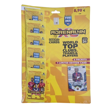 Panini FIFA 365 2026 Adrenalyn XL Multipack Lamine Yamal | 6 Booster + LE