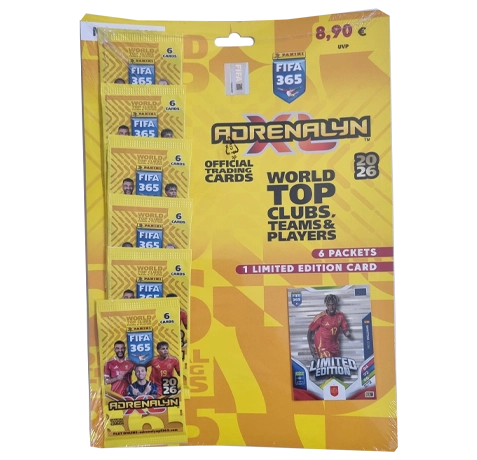 Panini FIFA 365 2026 Adrenalyn XL Multipack Nico Williams | 6 Booster + LE