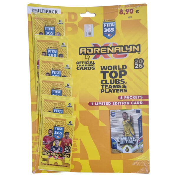 Panini FIFA 365 2026 Adrenalyn XL Multipack Cristiano Ronaldo | 6 Booster + LE