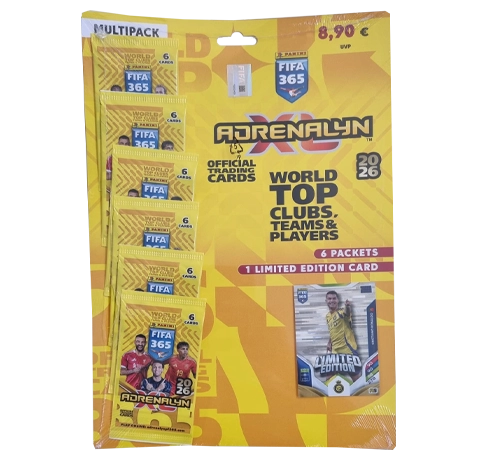 Panini FIFA 365 2026 Adrenalyn XL Multipack Cristiano Ronaldo | 6 Booster + LE