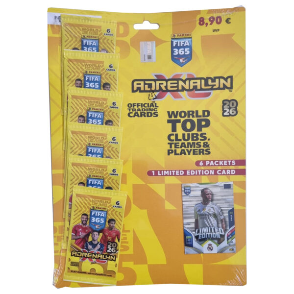 Panini FIFA 365 2026 Adrenalyn XL Multipack Vinícius Jr. | 6 Booster + LE