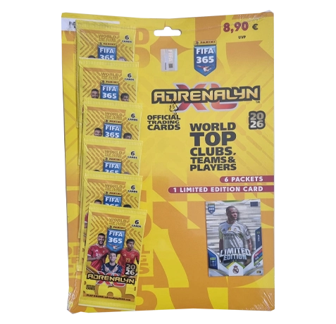 Panini FIFA 365 2026 Adrenalyn XL Multipack Vinícius Jr. | 6 Booster + LE