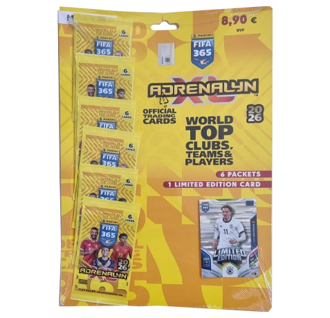 Panini FIFA 365 2026 Adrenalyn XL | Multipack Nick Woltemade | 6 Booster + LE