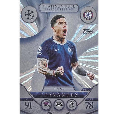 Topps Match Attax Champions League 2025/26 Platinum Pull Limited Edition PL 3 ENZO FERNÁNDEZ