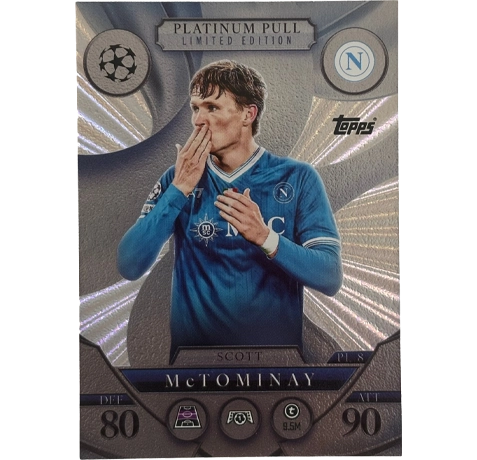 Topps Match Attax Champions League 2025/26 Platinum Pull Limited Edition PL 8 SCOTT MCTOMINAY