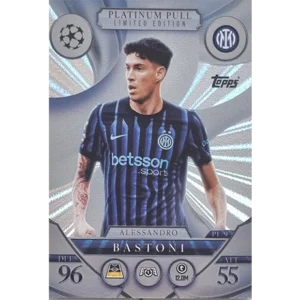 Topps Match Attax Champions League 2025/26 Platinum Pull Limited Edition PL 9 ALESSANDRO BASTONI