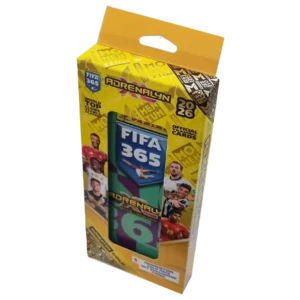 Panini FIFA 365 2026 Adrenalyn XL Pencil Tin Lila-Grün | Momentum Oro Pack + 2 Booster