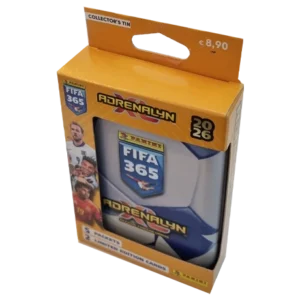 Panini FIFA 365 2026 Adrenalyn XL Collector Tin Blau-Weiß | 5 Booster + 2 Limited