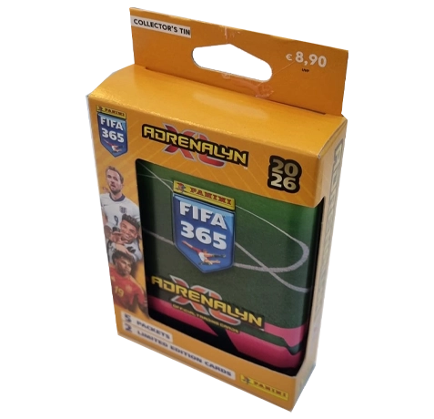 Panini FIFA 365 2026 Adrenalyn XL Collector Tin Grün-Pink | 5 Booster + 2 Limited