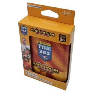 Panini FIFA 365 2026 Adrenalyn XL Collector Tin Rot-Gelb | 5 Booster + 2 Limited