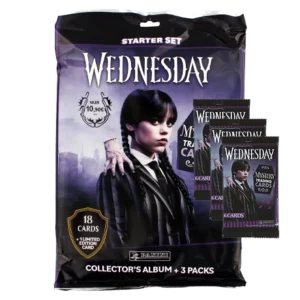 Panini Wednesday Trading Cards Starter Pack + 3 Booster zur Netflix-Serie!