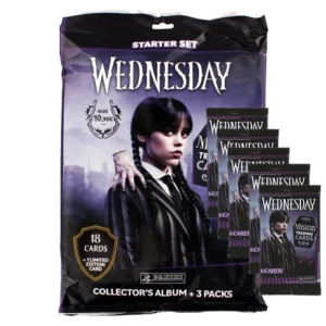 Panini Wednesday Trading Cards Starter Pack + 5 Booster zur Netflix-Serie!