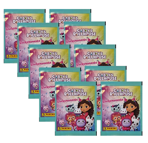 Panini Gabbys Dollhouse Glücksmomente Sticker 10 Stickertüten | Sticker-und-co.de