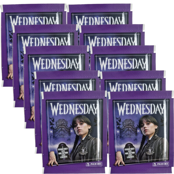 Panini Wednesday 2 Sticker – 10 Stickertüten | Rückkehr an die Nevermore Academy