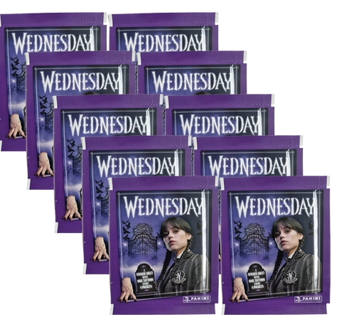Panini Wednesday 2 Sticker – 10 Stickertüten | Rückkehr an die Nevermore Academy