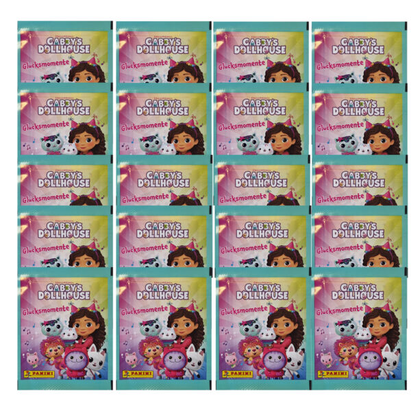 Panini Gabbys Dollhouse Glücksmomente Sticker 20 Stickertüten | Sticker-und-co.de