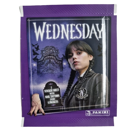Panini Wednesday 2 Sticker 1x Tüten – Rückkehr an die Nevermore Academy