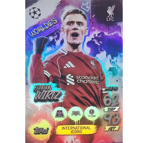 Topps Match Attax Champions League 2025/26 Worldies Limited Edition WLE 10 FLORIAN WIRTZ