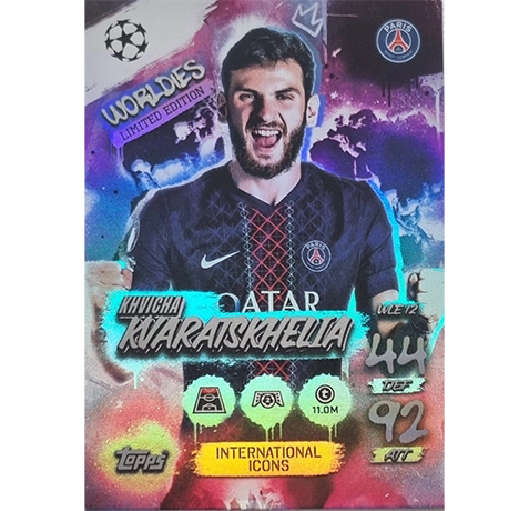 Topps Match Attax Champions League 2025/26 Worldies Limited Edition WLE 12 KHVICHA KVARATSKHELIA
