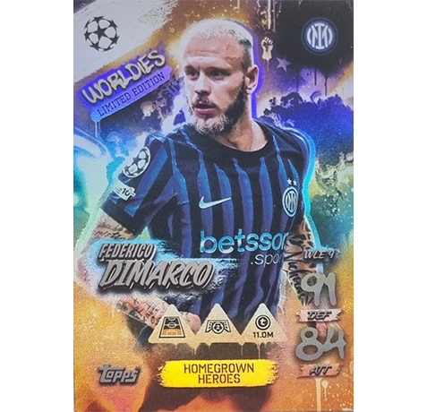Topps Match Attax Champions League 2025/26 Worldies Limited Edition WLE 9 FEDERICO DIMARCO