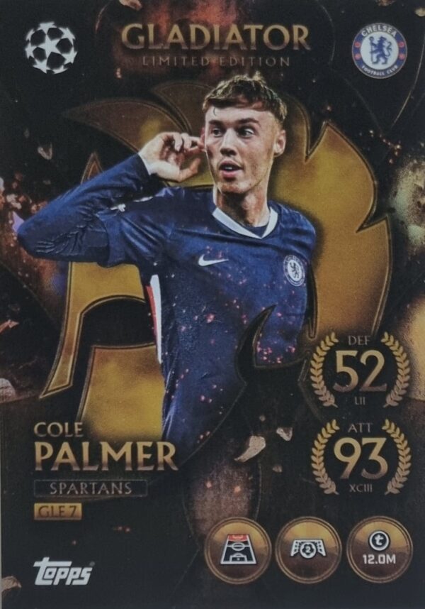 Topps Match Attax Champions League 2025/26 Gladiator Limited Edition GLE 7 COLE PALMER