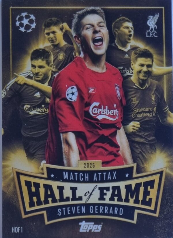 Topps Match Attax Champions League 2025/26 Hall of Fame HOF 1 Steven Gerrard