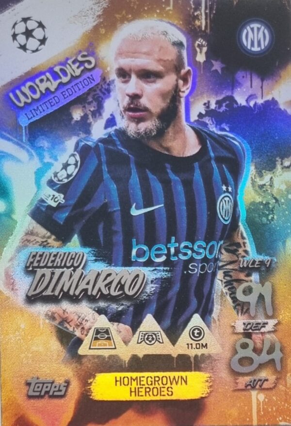 Topps Match Attax Champions League 2025/26 Worldies Limited Edition WLE 9 FEDERICO DIMARCO