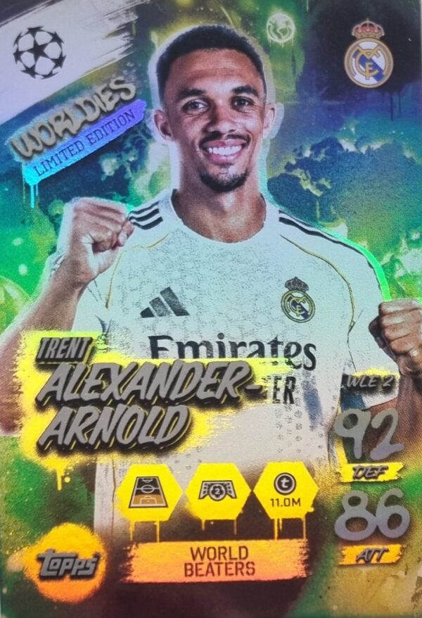 Topps Match Attax Champions League 2025/26 Worldies Limited Edition WLE 2 TRENT ALEXANDER-ARNOLD