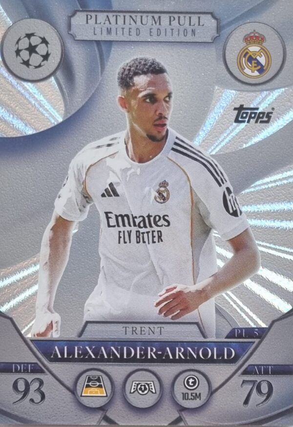 Topps Match Attax Champions League 2025/26 Platinum Pull Limited Edition PL 5 TRENT ALEXANDER-ARNOLD