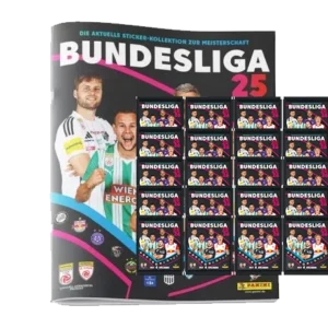 Panini Admiral Österreich Bundesliga Sticker 2025/26 – Album + 20 Stickertüten | XXL Starter Set