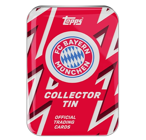 Topps Bayern München Collector Tin 2025/26 – 35 Karten | 3 Limited Editions | 2 Nummerierte Parallels | Autogramm-Chance