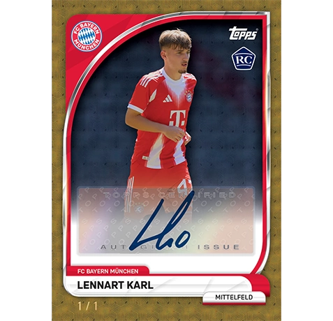 Topps Bayern München Collector Tin 2025/26 – 35 Karten | 3 Limited Editions | 2 Nummerierte Parallels | Autogramm-Chance