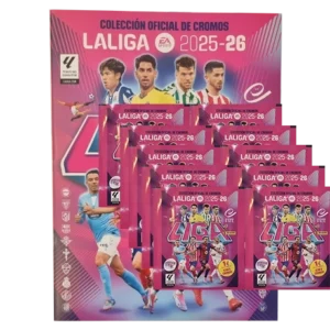 Panini LaLiga Sticker 2025/26 | Stickeralbum + 10 Tüten – Offizielle Panini Kollektion (80 Sticker)