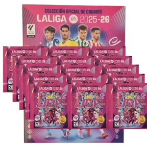 Panini LaLiga Sticker 2025/26 | Stickeralbum + 15 Tüten – Offizielle Panini Kollektion (120 Sticker)