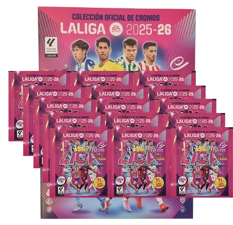 Panini LaLiga Sticker 2025/26 | Stickeralbum + 15 Tüten – Offizielle Panini Kollektion (120 Sticker)