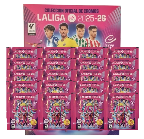 Panini LaLiga Sticker 2025/26 | Stickeralbum + 20 Tüten – Offizielle Panini Kollektion (160 Sticker)