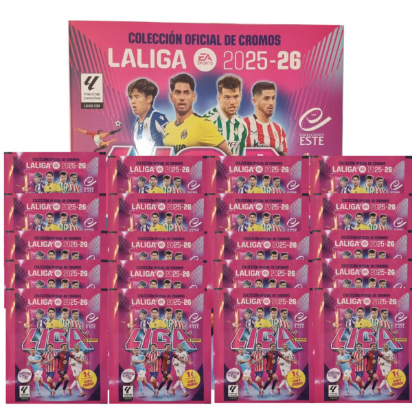 Panini LaLiga Sticker 2025/26 | Stickeralbum + 20 Tüten – Offizielle Panini Kollektion (160 Sticker)