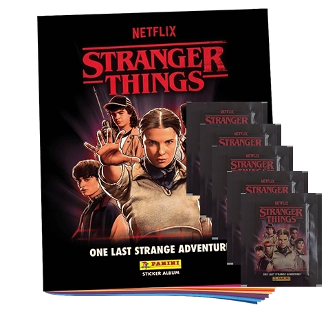 Panini Stranger Things Sticker 2025 Album + 5 Tüten kaufen – One Last Strange Adventure | Sticker-und-co.de
