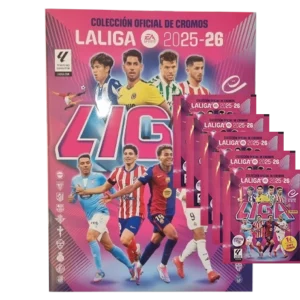 Panini LaLiga Sticker 2025/26 | Stickeralbum + 5 Tüten – Offizielle Panini Kollektion (40 Sticker)