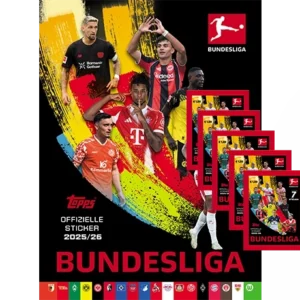 Topps Bundesliga Sticker 2025/26 Bundle kaufen | Album + 5 Tüten | Sticker-und-co