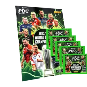 Panini PDC Darts 2026 Stickeralbum + 5 Tüten | Offizielles Panini Bundle