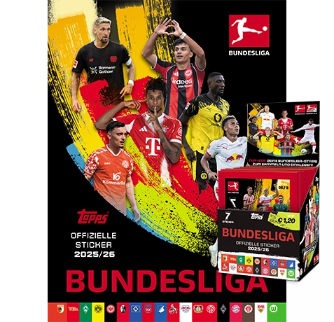 Topps Bundesliga Sticker 2025/26 Bundle kaufen | Album + Display | Sticker-und-co